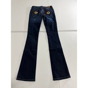 Mizzou Tiger Women’s Skinny Bootcut Jeans Size 25 x 34 Dark Blue